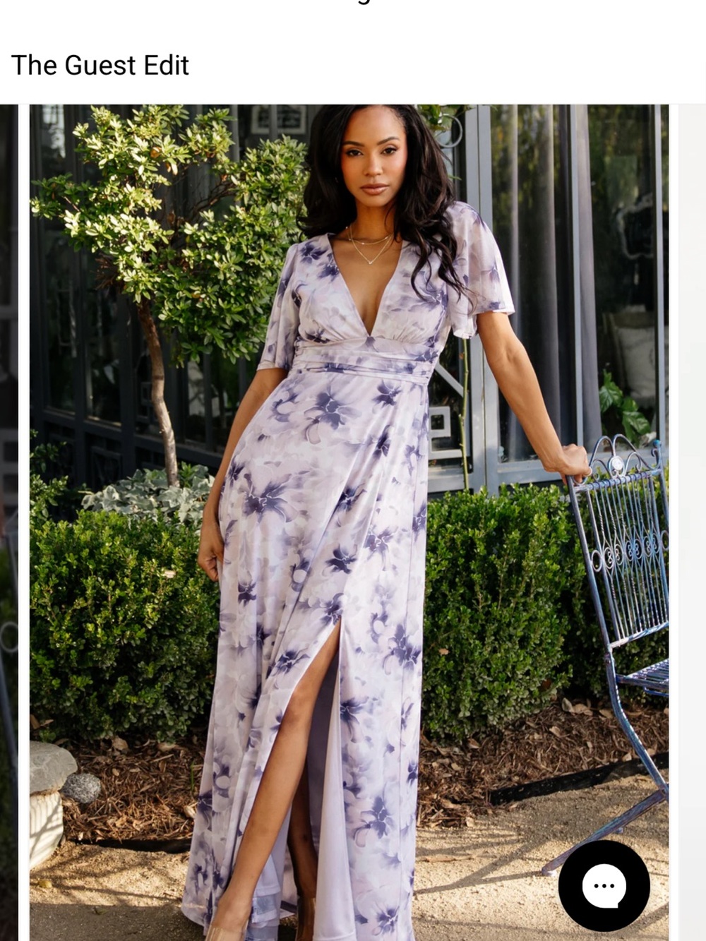 Baltic Born BNWT 3XL Floral V-Neck Lavender Maxi Dress size sold out